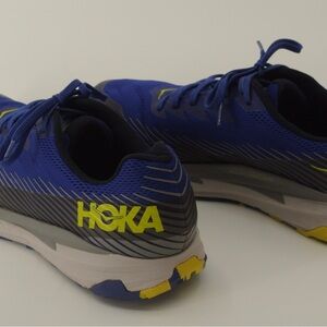 Hoka Men's Vibrant Blue and Yellow Sneakers